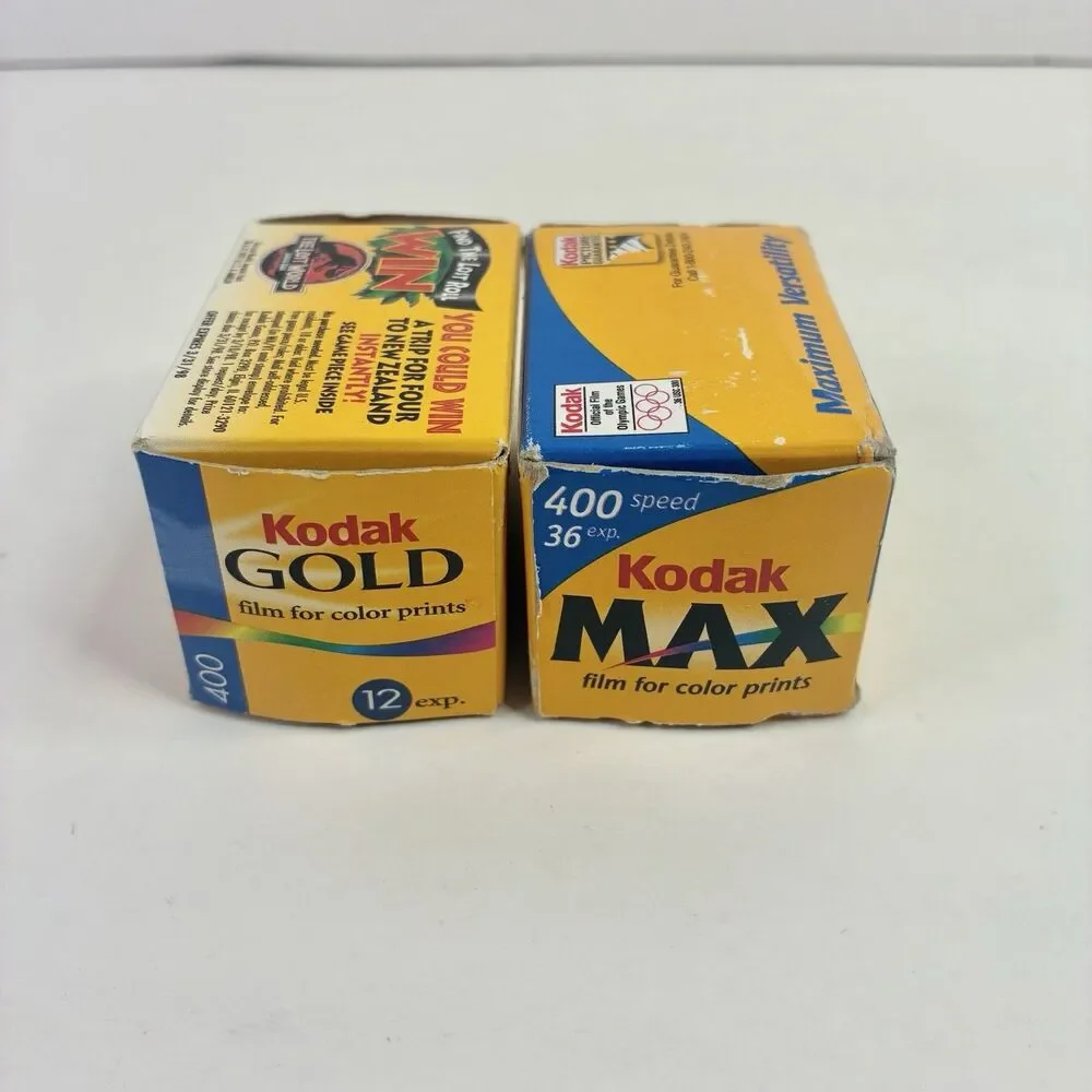 Lot of 3 KODAK Max 400 35mm Color Film 24 Exposures, Expired 1999/2001